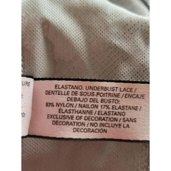 Victoria’s Secret Bralette  Lace Floral Wireless size M - Picture 5 of 6